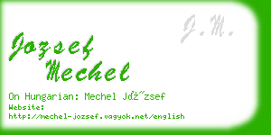 jozsef mechel business card